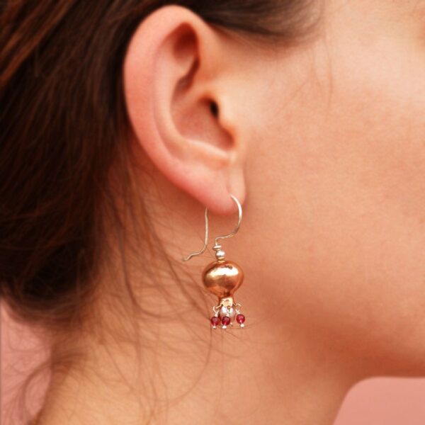 SHAKY POMEGRANATES EARRINGS INDOSSATO